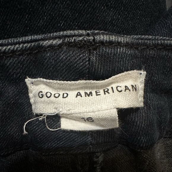 Good American Plus Size 16 Distressed Skinny Jeans Stretchy Classic Casual Style - Picture 3 of 3